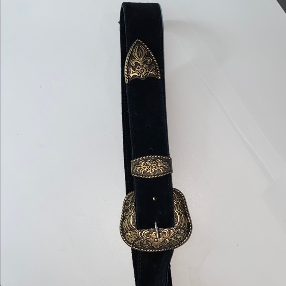 Free People Black Rock Western Belt